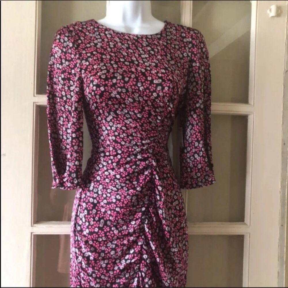 New Zara Ruched Dress Blogger Fav - Picture 5 of 10